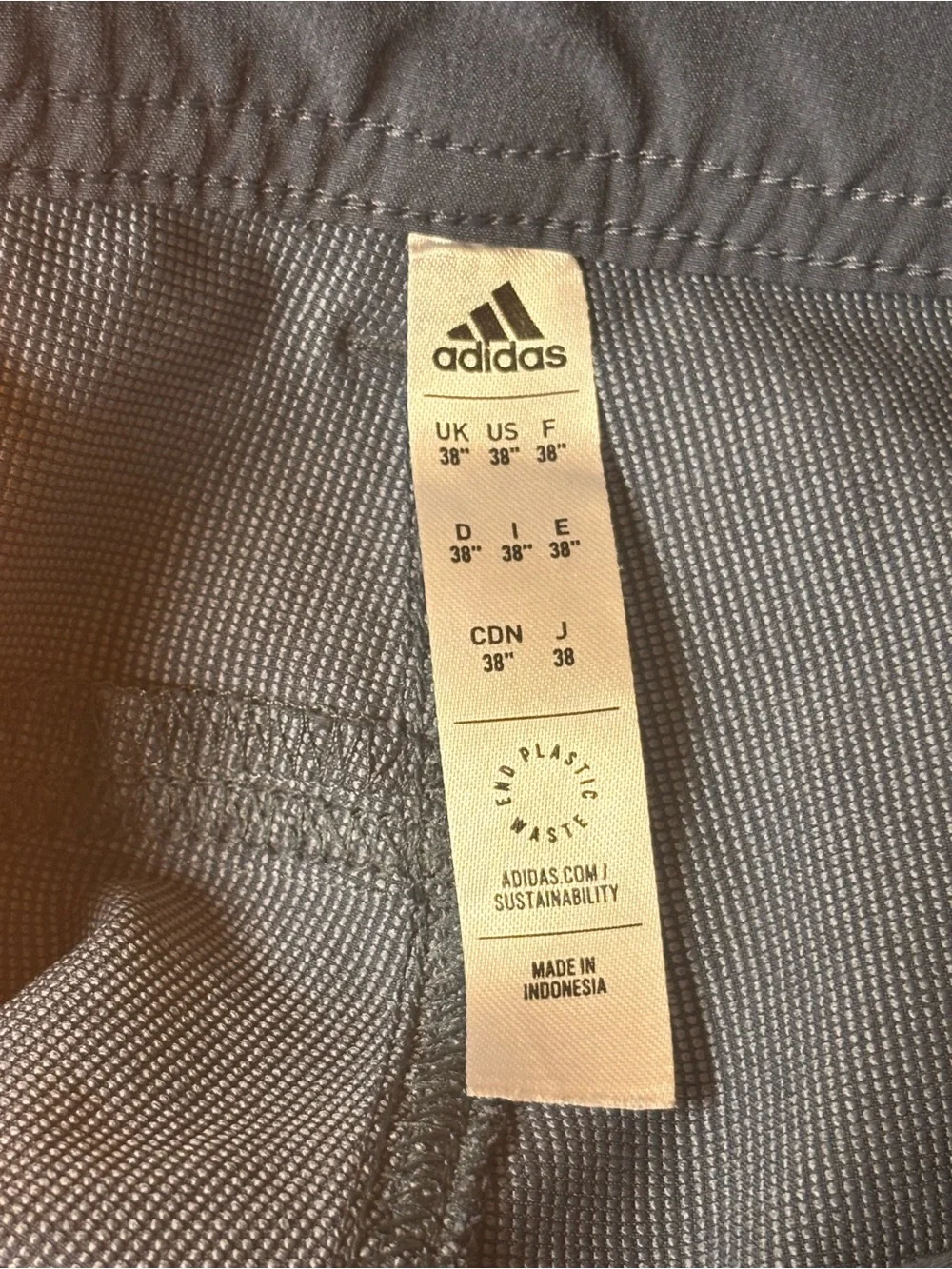 Adidas Men’s Blue Performance Golf Athletic Shorts Size 38